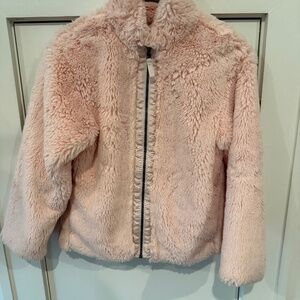 Girl Patagonia , Size L/12, Faux fur jacket;  Like-new